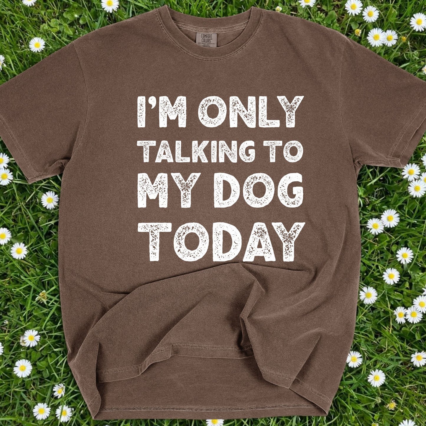 I'm Only Talking To My Dog Today - Comfort Colors Premium Tee