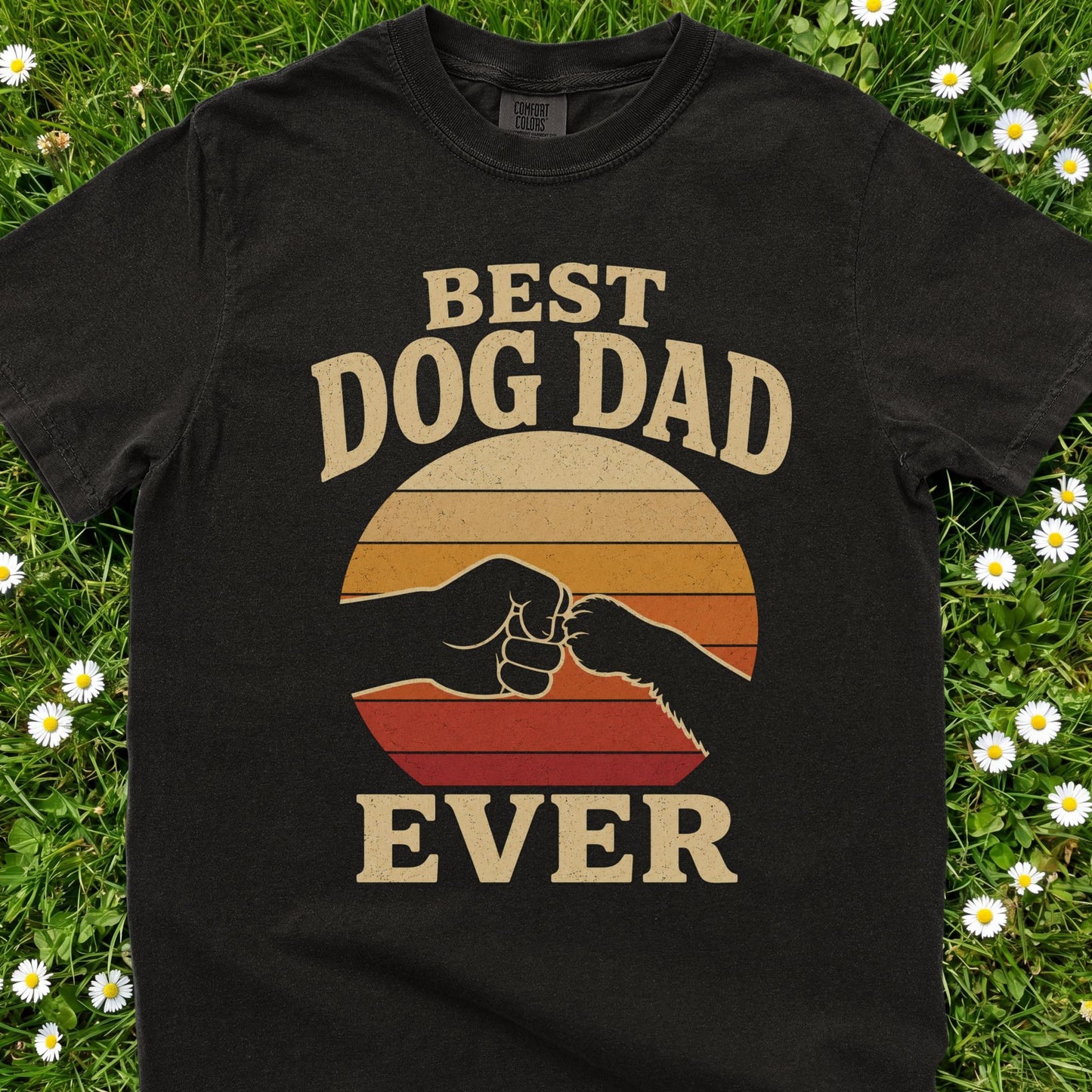 Best Dog Dad Ever - Comfort Colors Premium Tee