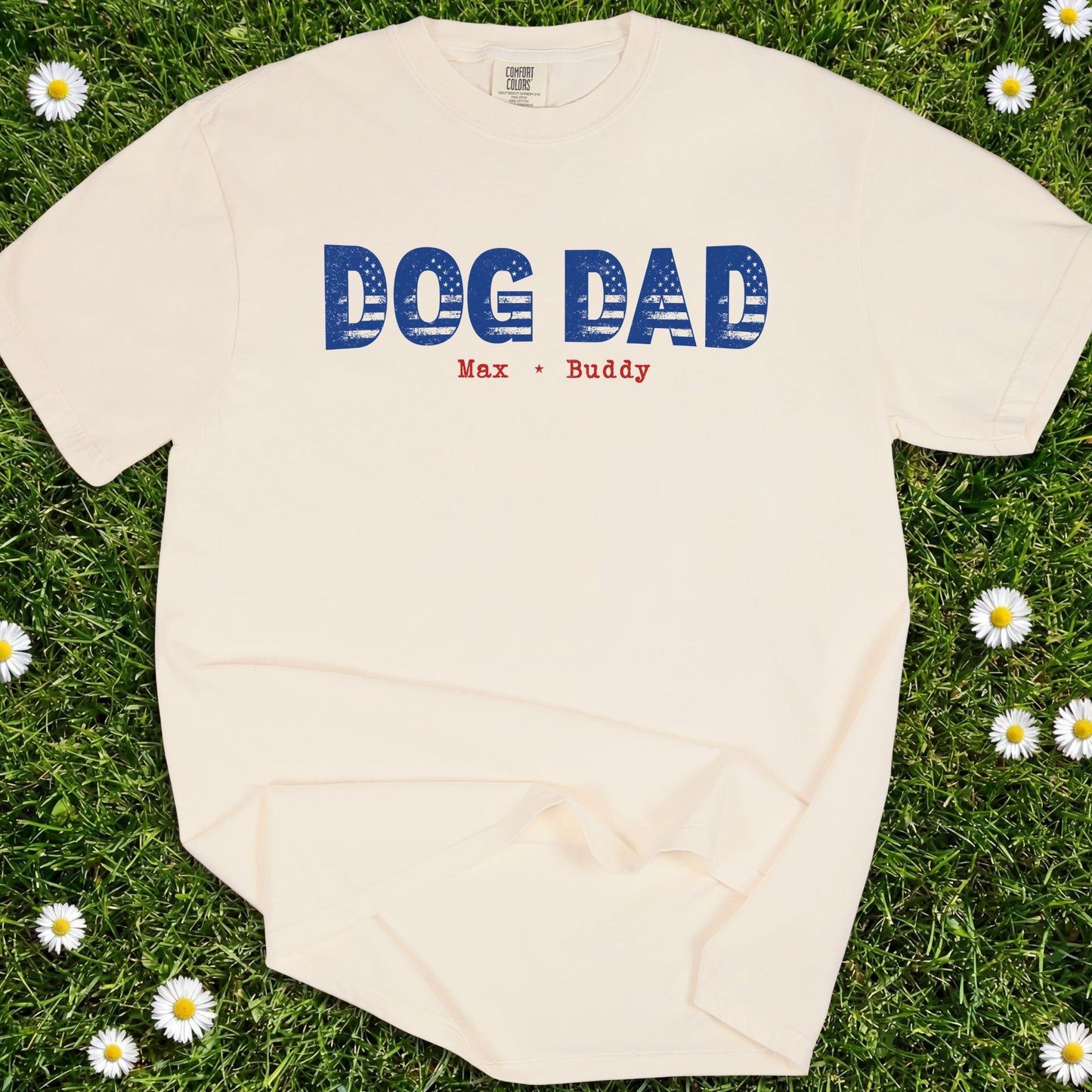 Dog Dad Personalized - Comfort Colors Premium Tee