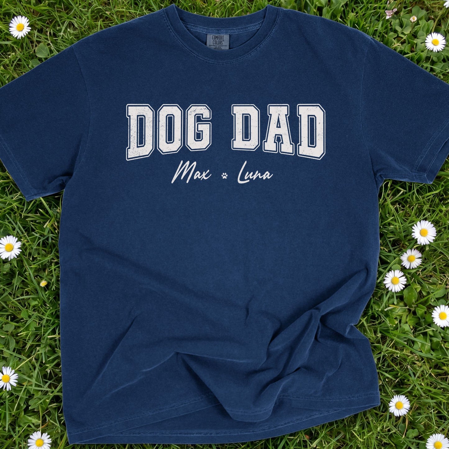 Dog Dad Personalized - Comfort Colors Premium Tee