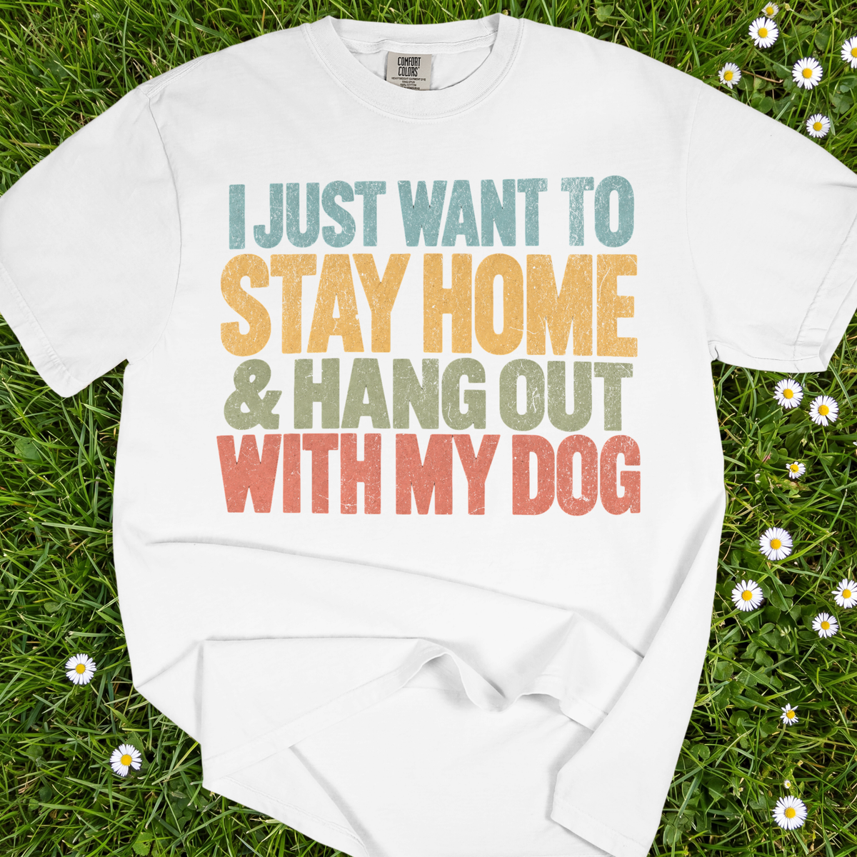 I Just Want To Stay Home And Hang Out With My Dog
