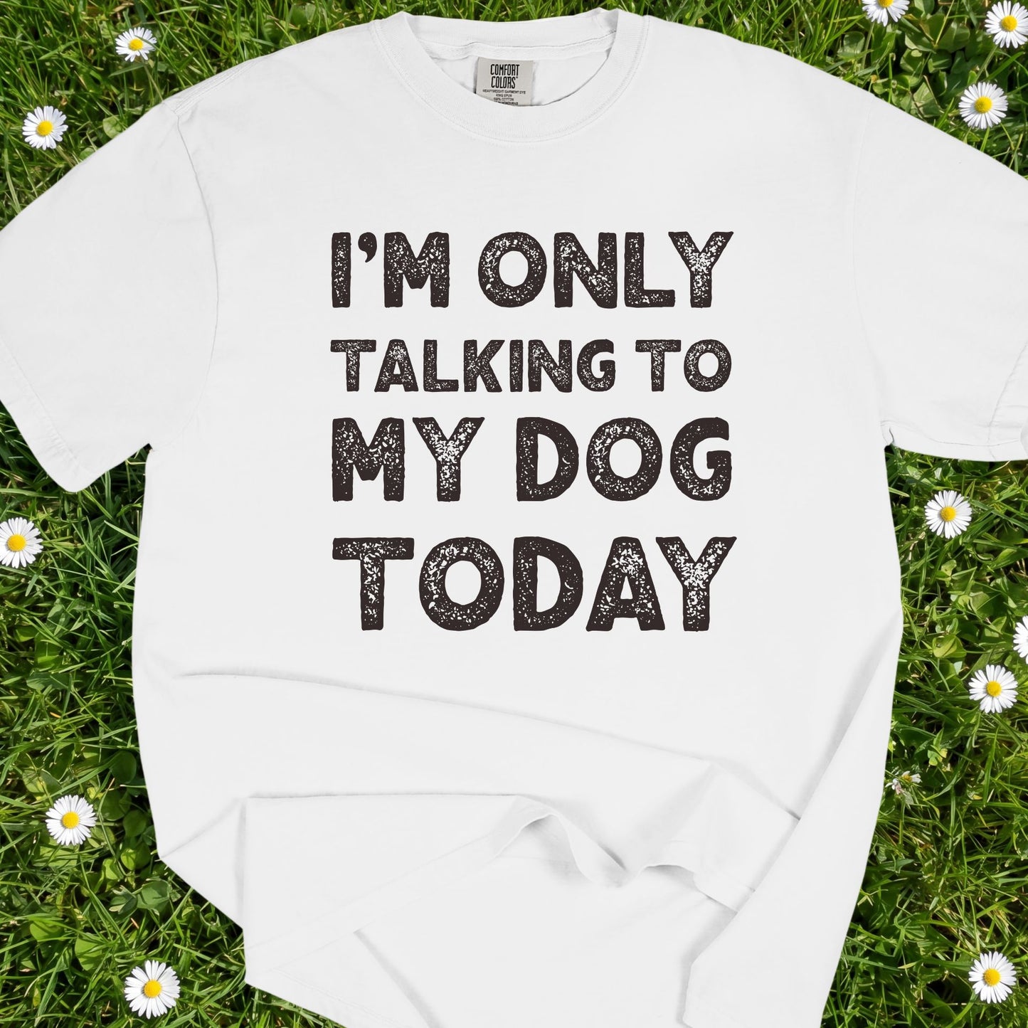 I'm Only Talking To My Dog Today - Comfort Colors Premium Tee