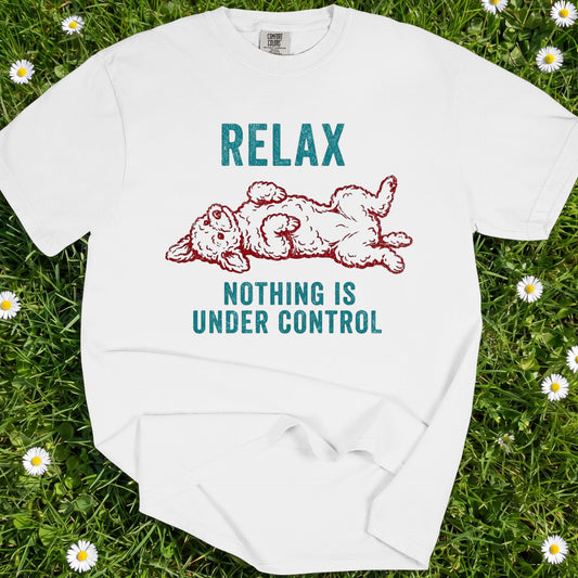 Relax Nothing Is Under Control - Comfort Colors Premium Tee