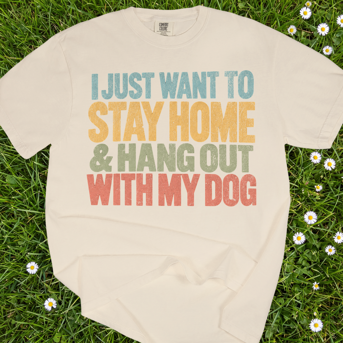 I Just Want To Stay Home And Hang Out With My Dog