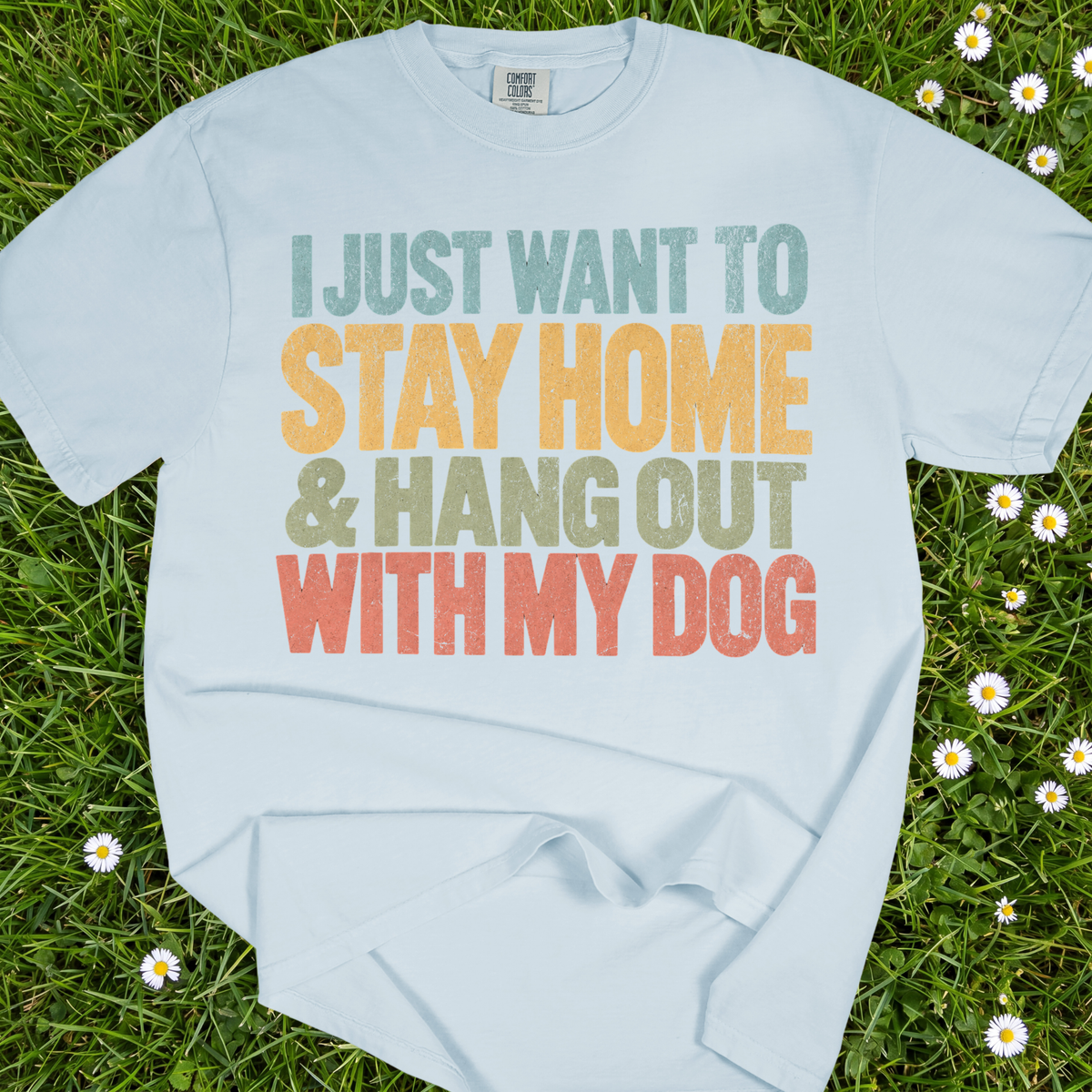 I Just Want To Stay Home And Hang Out With My Dog