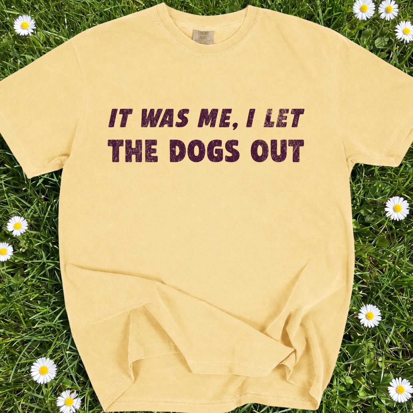 It Was Me I Let The Dogs Out - Comfort Colors Premium Tee