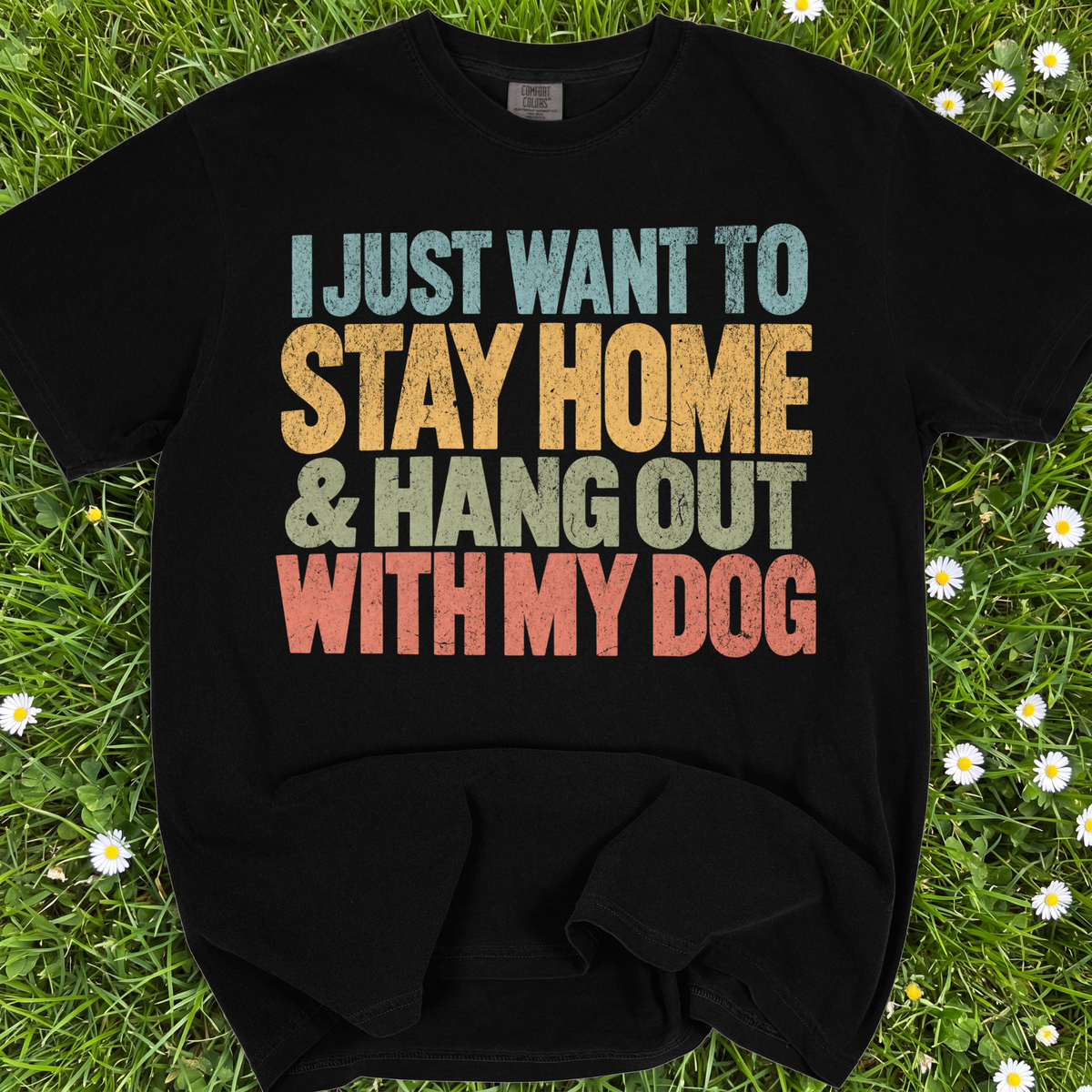 I Just Want To Stay Home And Hang Out With My Dog