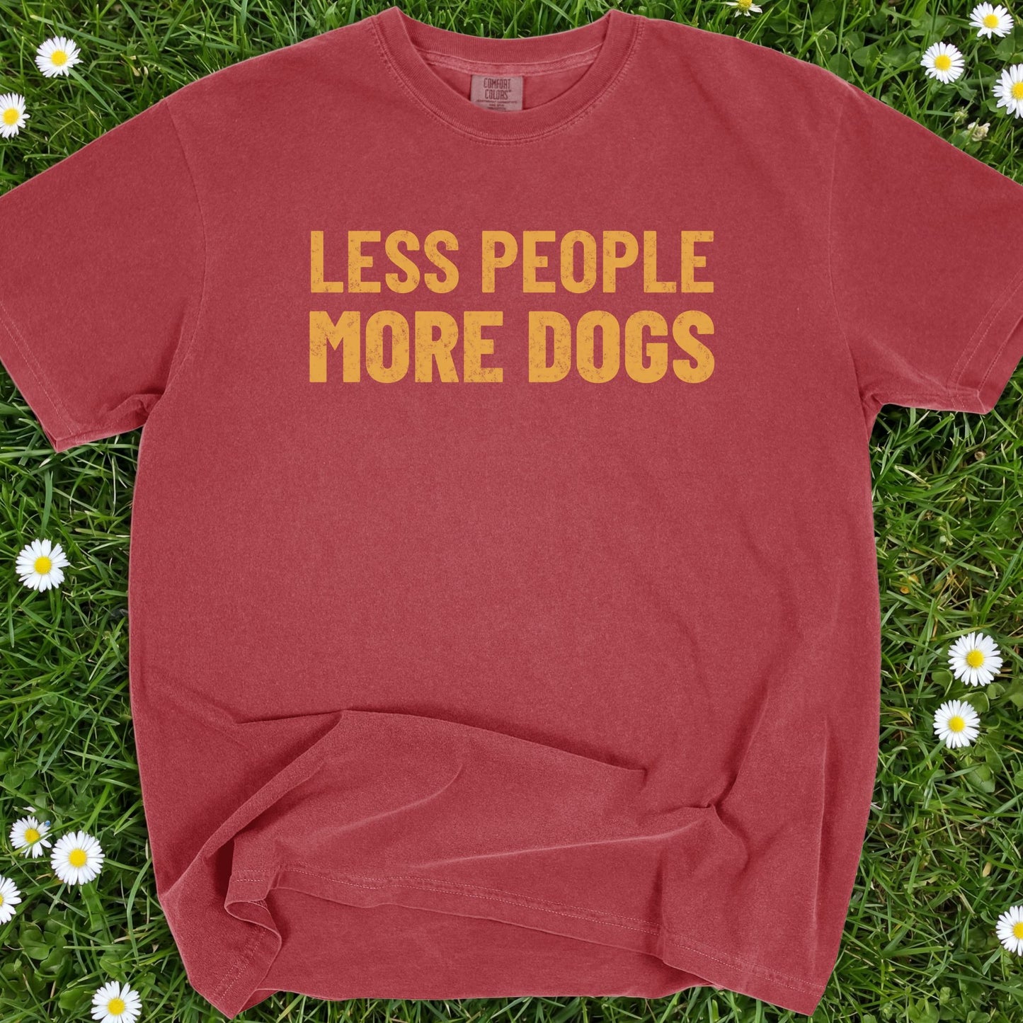 Less People More Dogs - Comfort Colors Premium Tee