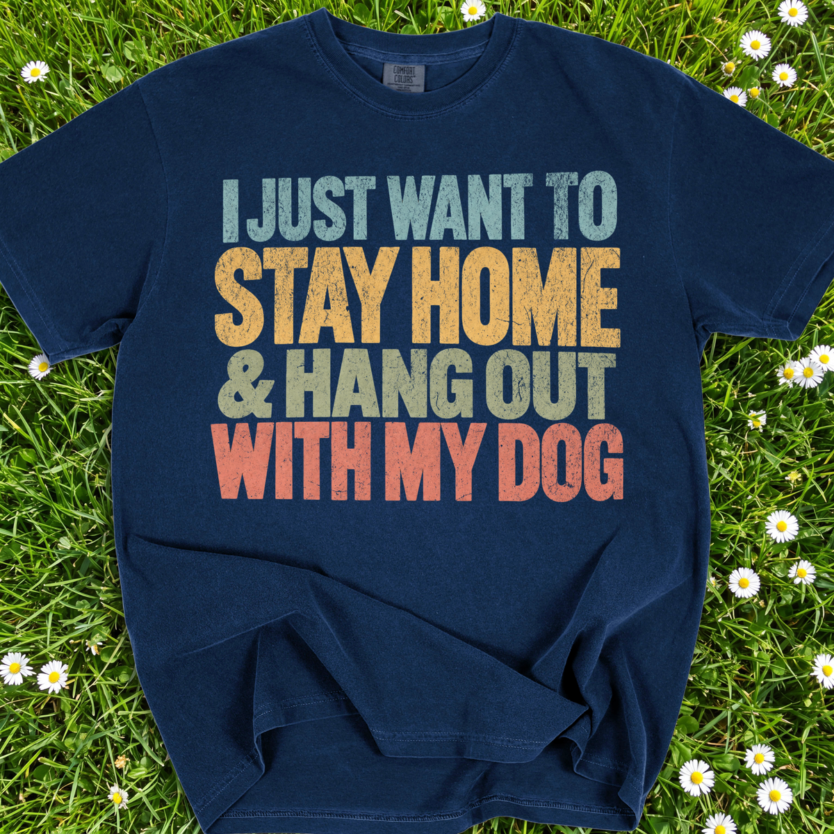 I Just Want To Stay Home And Hang Out With My Dog