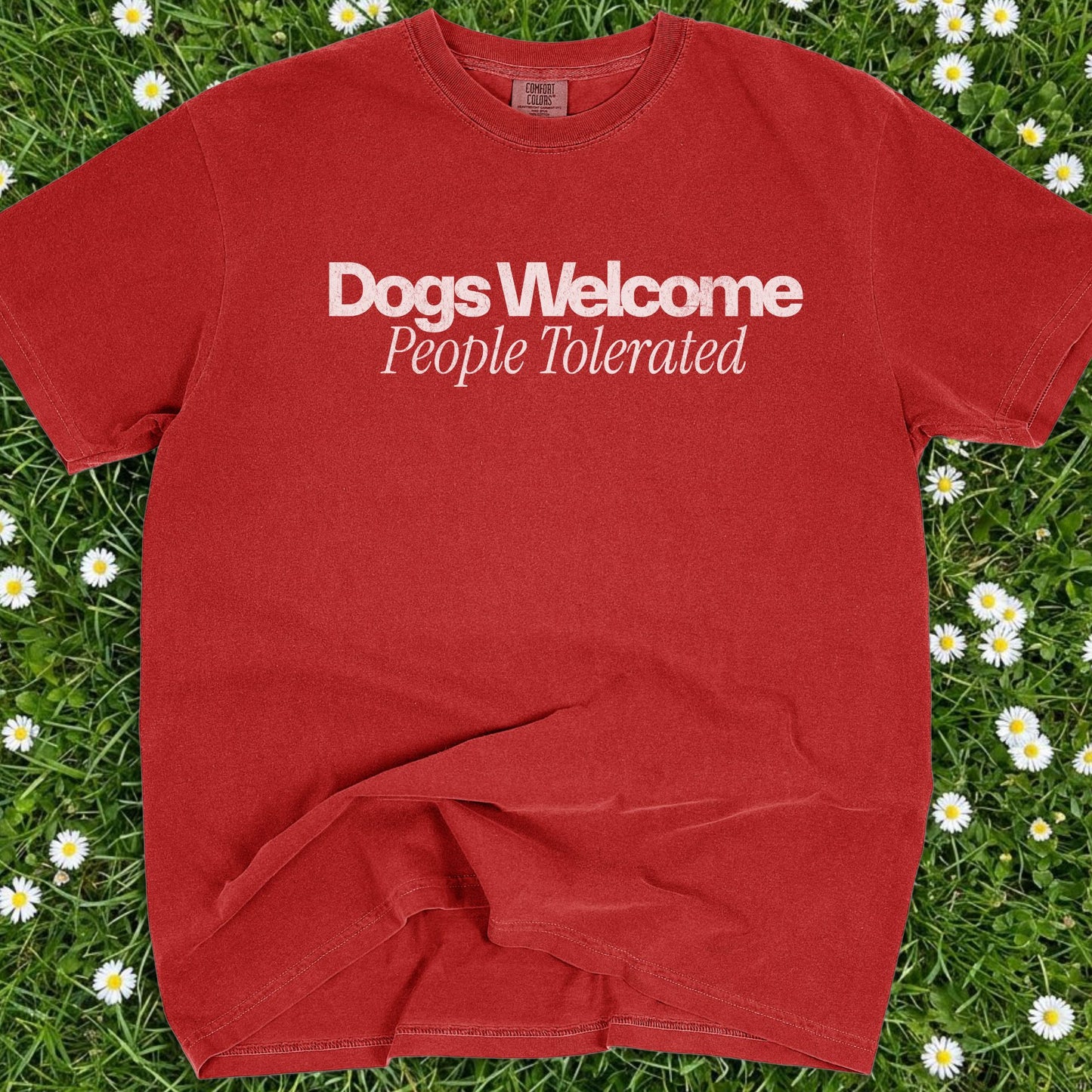 Dogs Welcomed People Tolerated - Comfort Colors Premium Tee