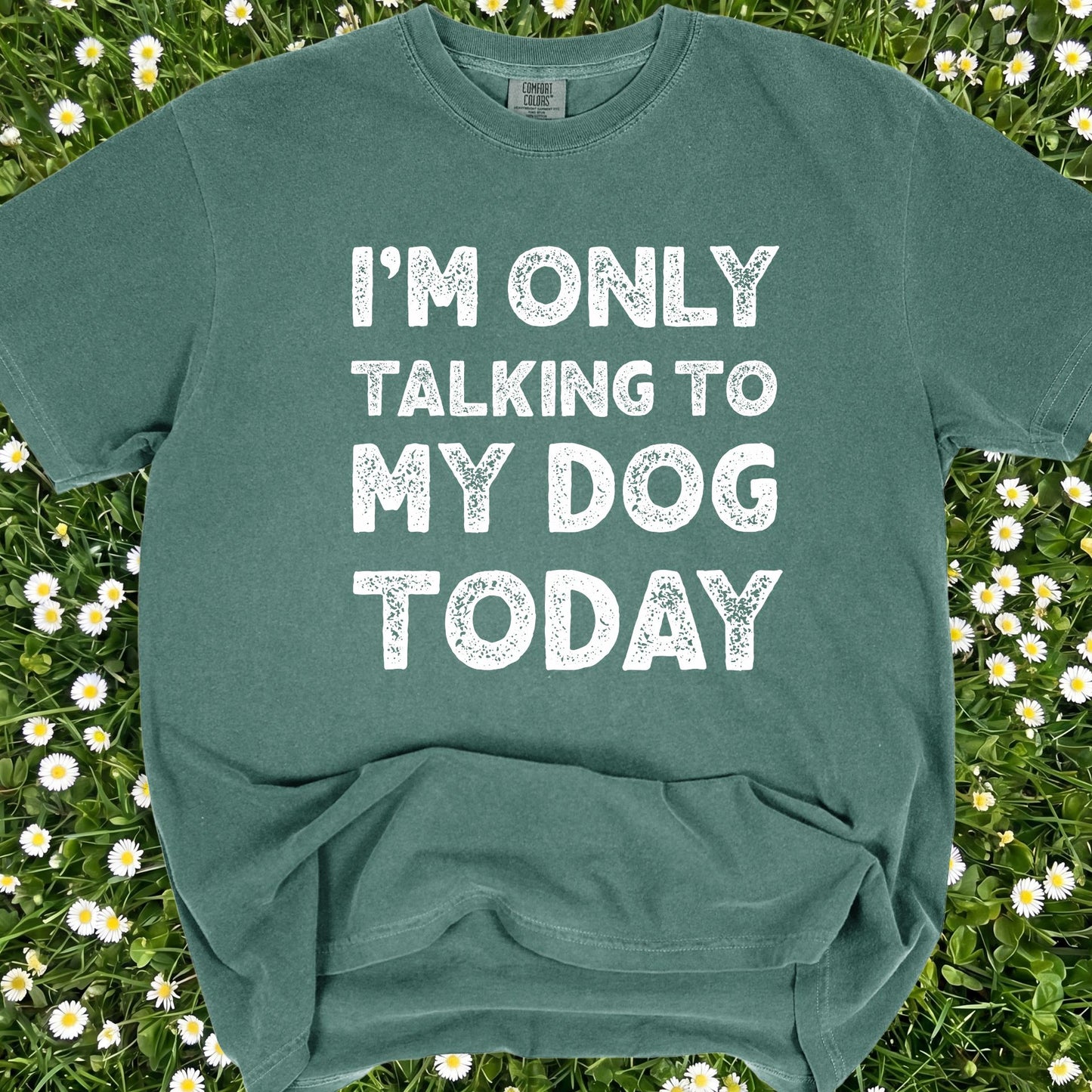 I'm Only Talking To My Dog Today - Comfort Colors Premium Tee