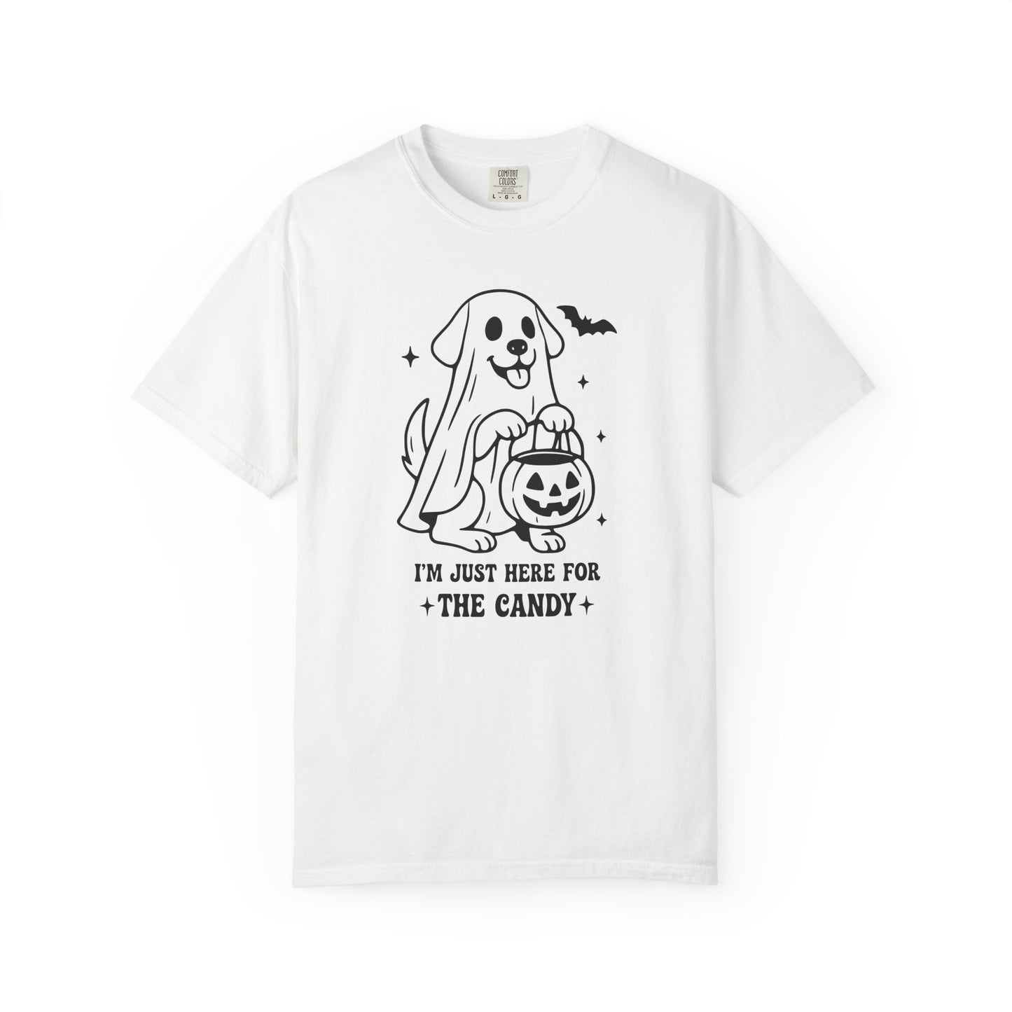 I'm Just Here For The Candy - Comfort Colors Premium Tee