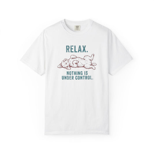 Relax Nothing Is Under Control - Comfort Colors Premium Tee
