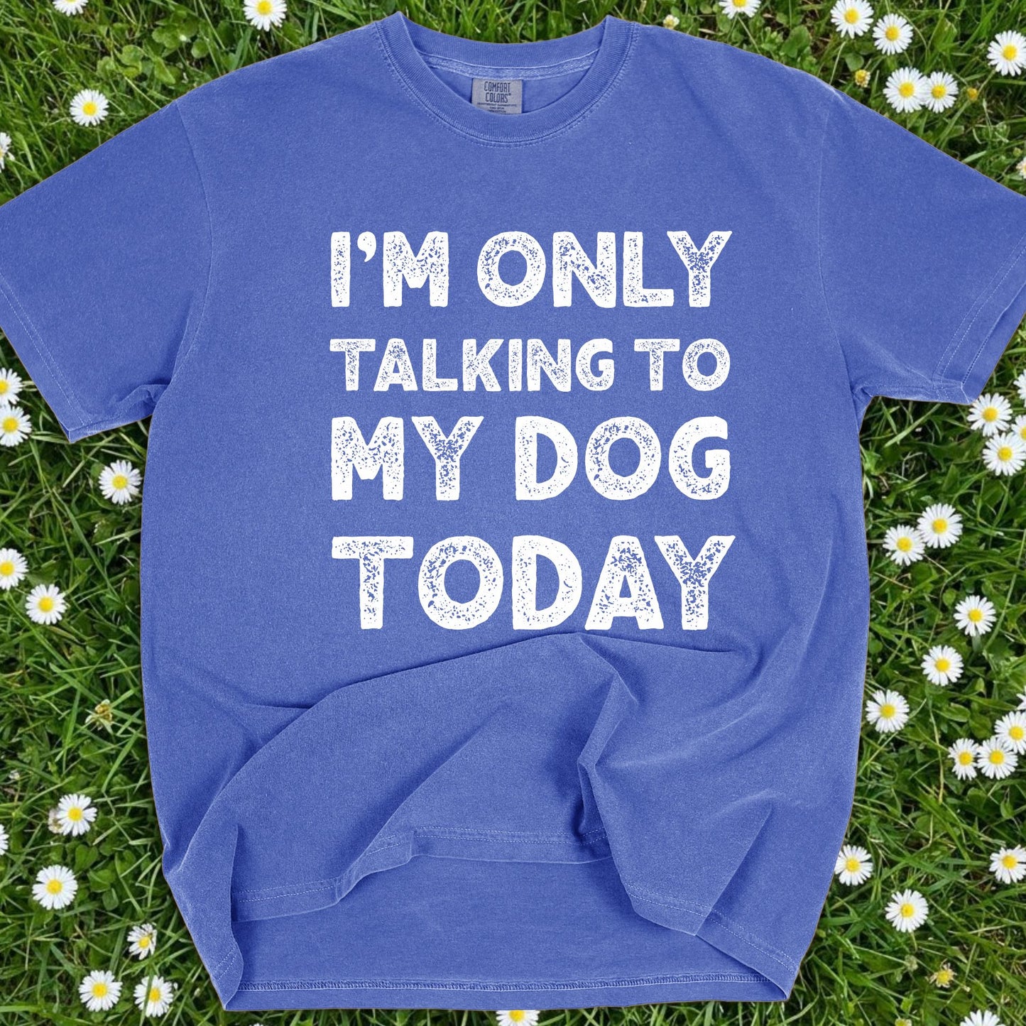 I'm Only Talking To My Dog Today - Comfort Colors Premium Tee