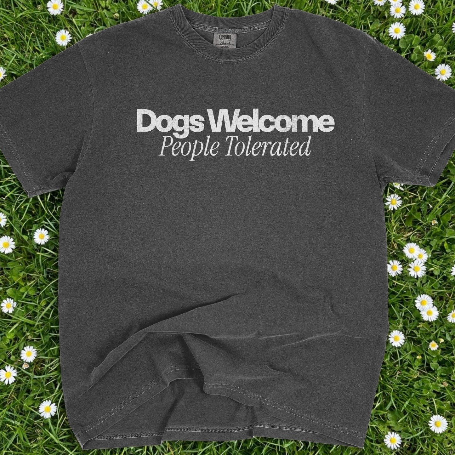 Dogs Welcomed People Tolerated - Comfort Colors Premium Tee