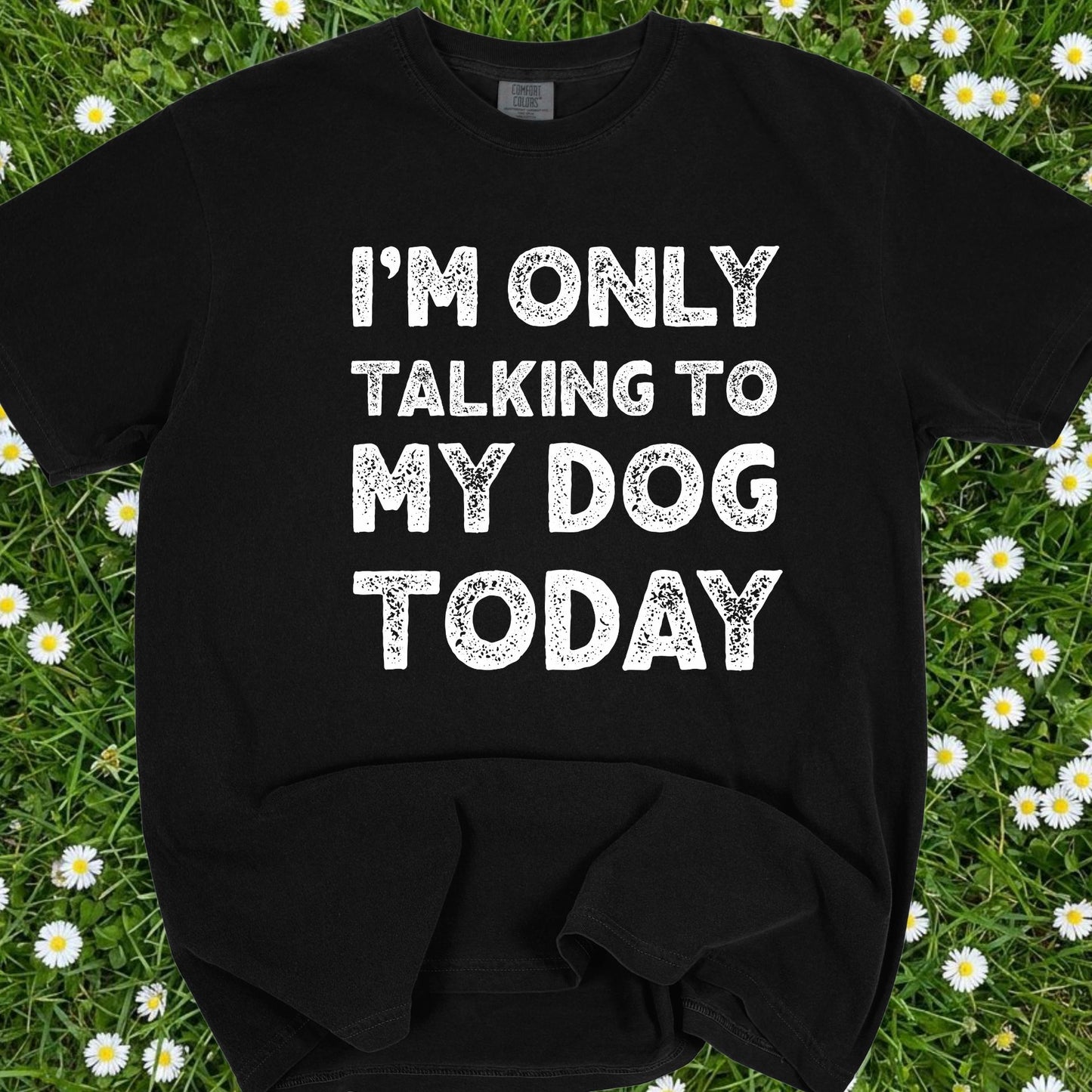 I'm Only Talking To My Dog Today - Comfort Colors Premium Tee