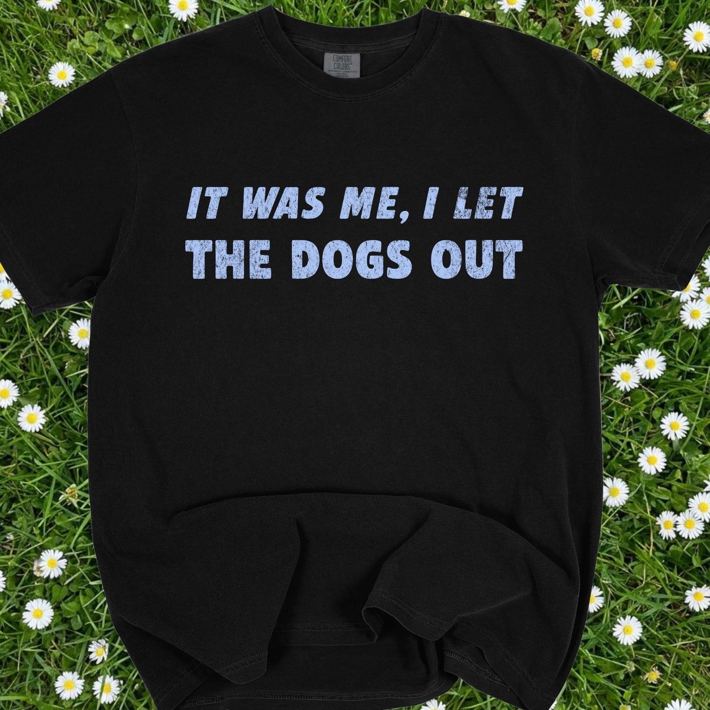 It Was Me I Let The Dogs Out - Comfort Colors Premium Tee