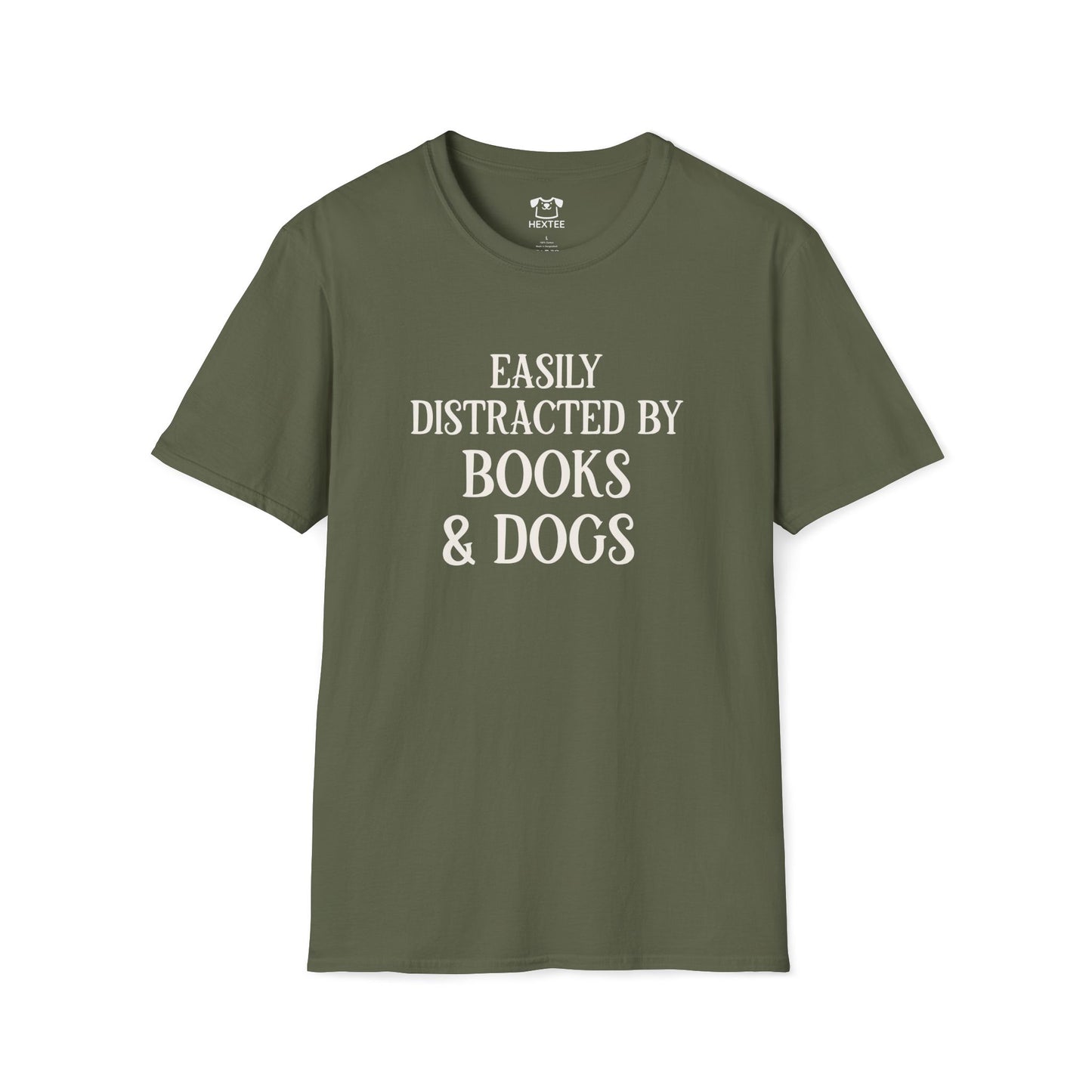 Easily Distracted By Books And Dogs