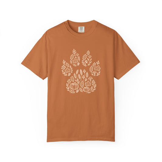 Decorative Paw Fall Vibes - Comfort Colors Premium Tee