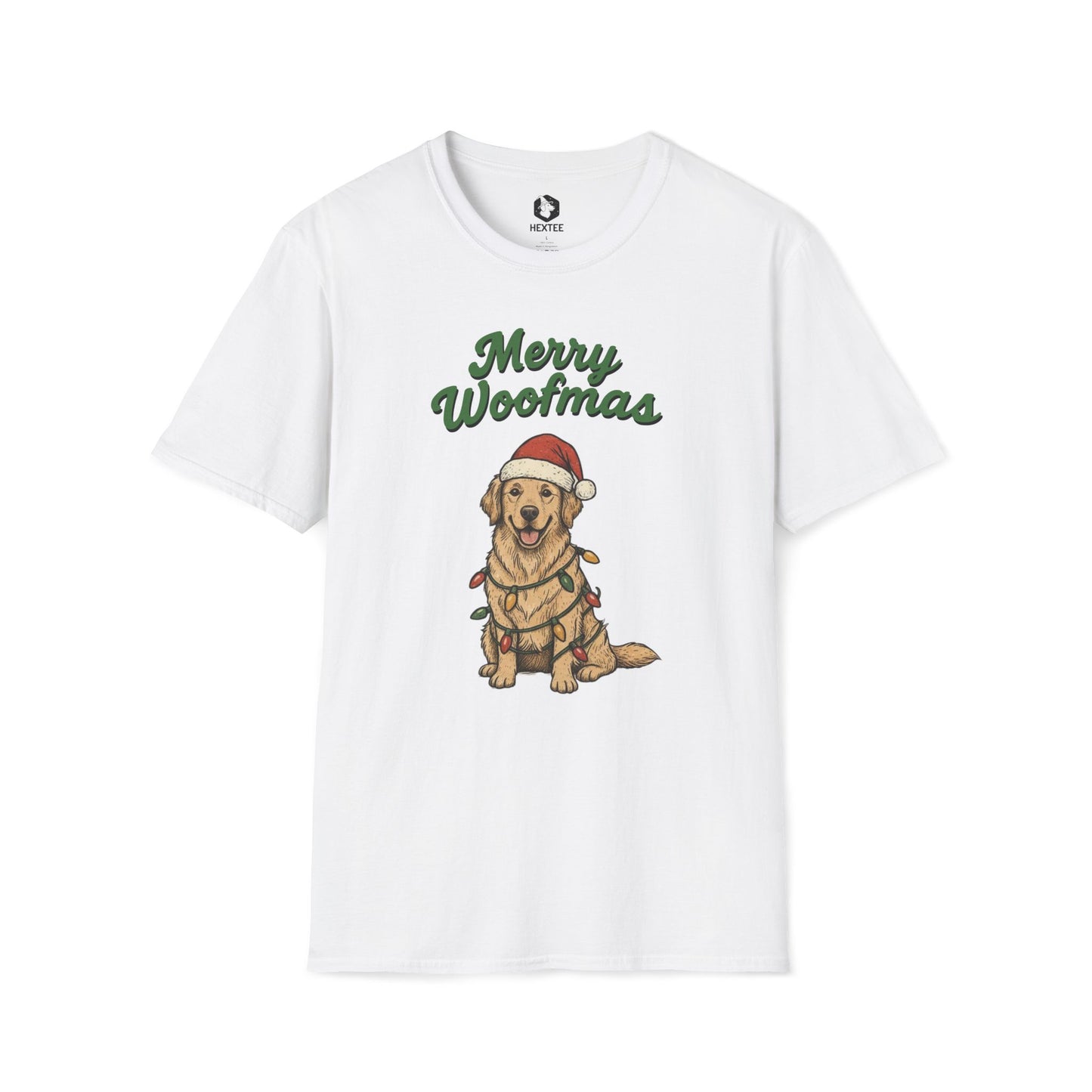 Merry Woofmas Golden Retriever T-shirt