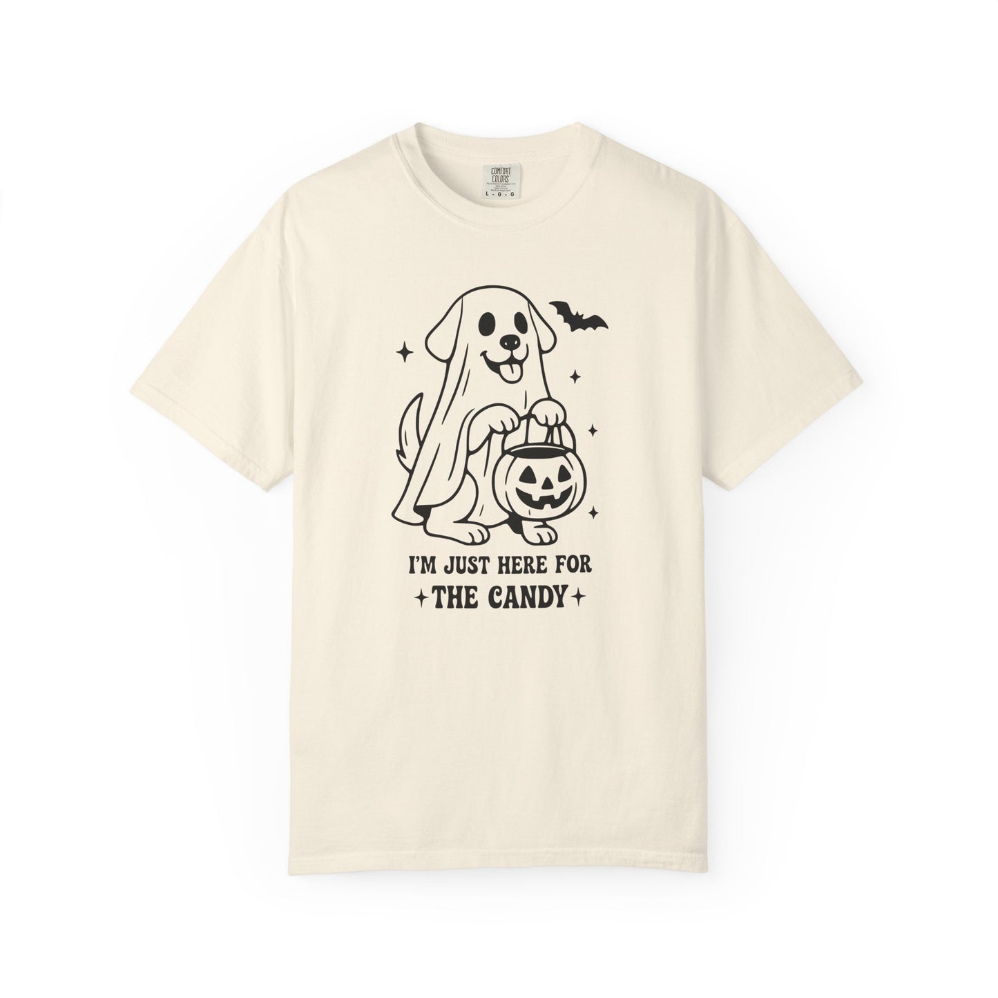 I'm Just Here For The Candy - Comfort Colors Premium Tee