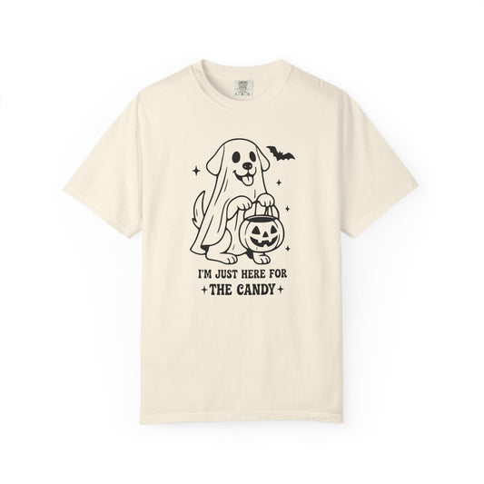 I'm Just Here For The Candy - Comfort Colors Premium Tee
