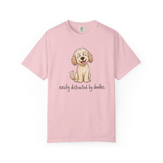 Easily Distracted By Doodles - Comfort Colors Premium Tee
