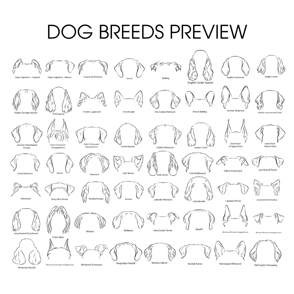 Dog Ears Personalized T-Shirt