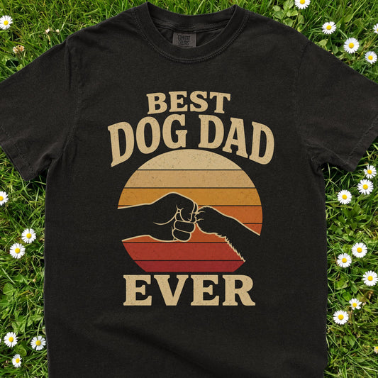 Best Dog Dad Ever - Comfort Colors Premium Tee