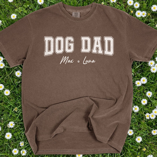 Dog Dad Personalized - Comfort Colors Premium Tee