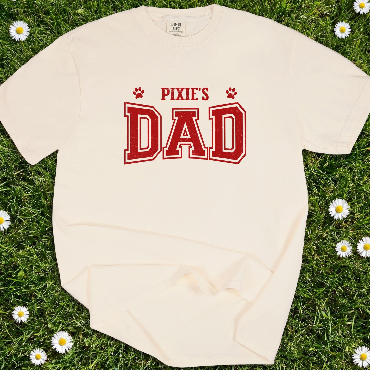 Dog Dad Personalized - Comfort Colors Premium Tee