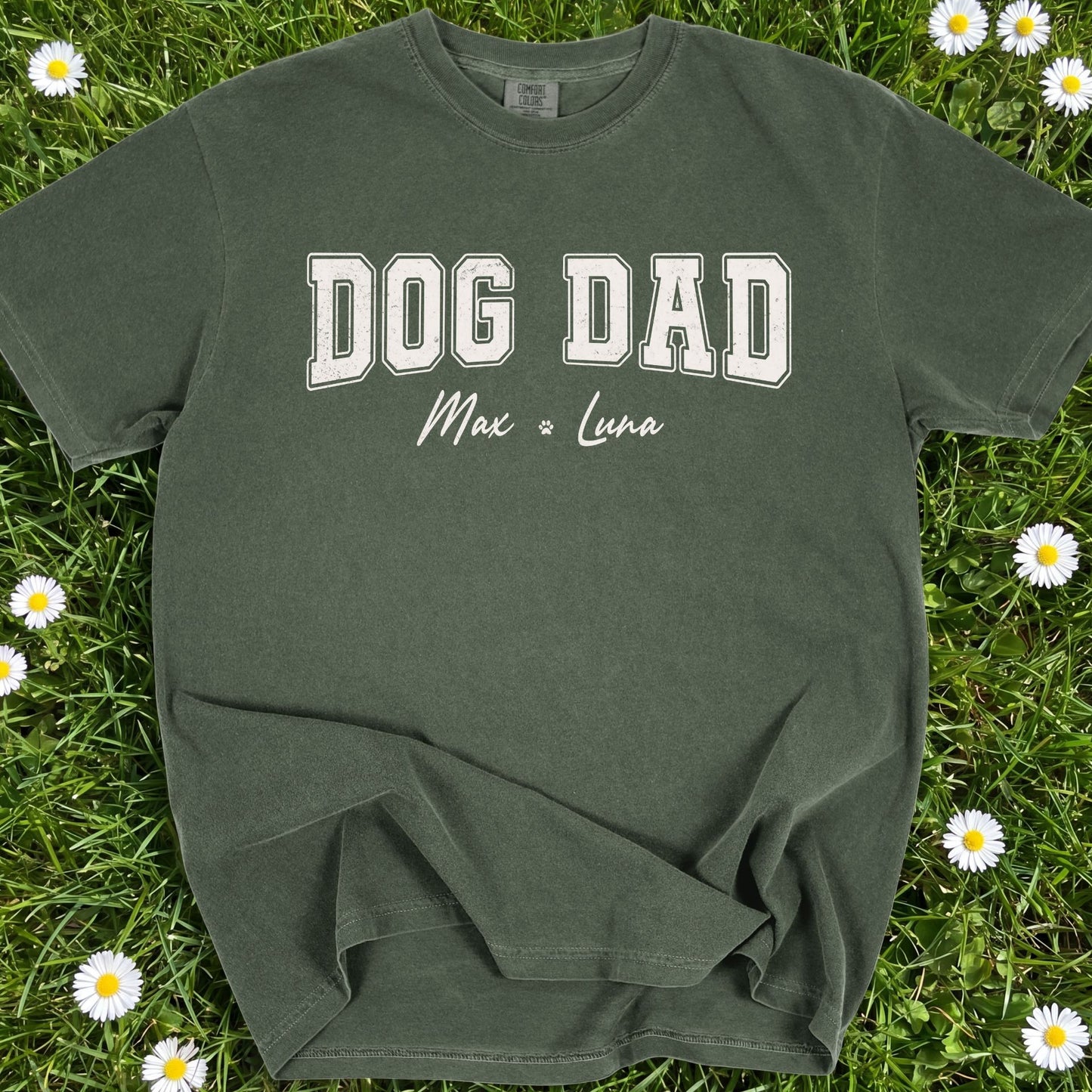 Dog Dad Personalized - Comfort Colors Premium Tee