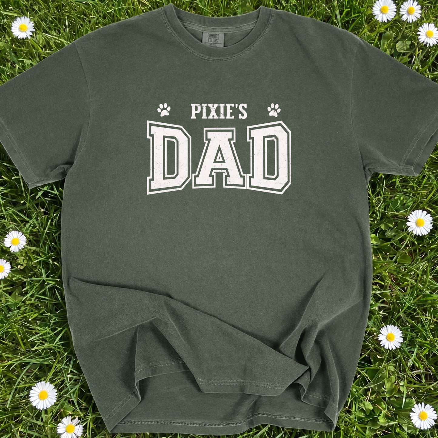 Dog Dad Personalized - Comfort Colors Premium Tee