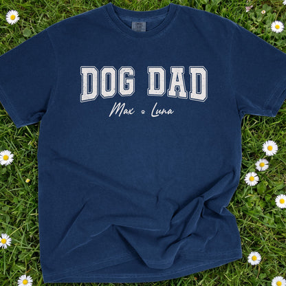 Dog Dad Personalized - Comfort Colors Premium Tee